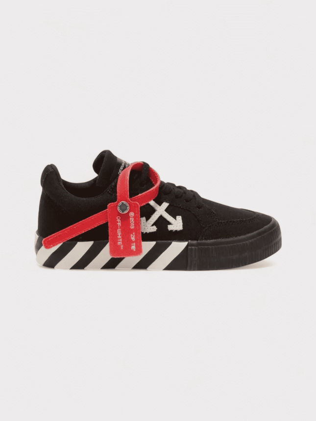 Off-White Vulcanised Lace Up Black White Kids