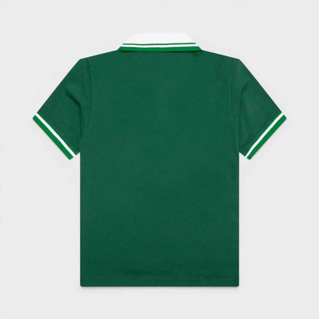 Textured Pique Polo Evergreen