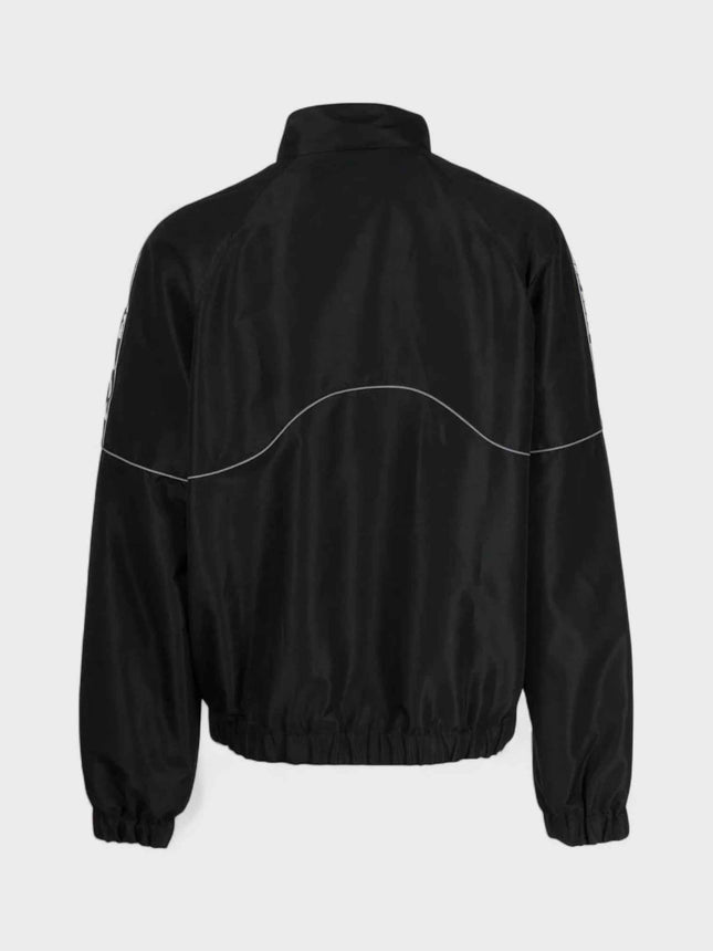 Piping Logo Track Jacket Black