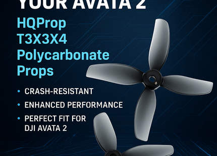HQProp T3X3X4 for Avata 2 (2CW+2CCW) Poly Carbonate Propellers