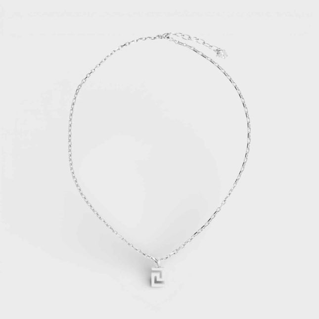 Greca Pendant Necklace Silver