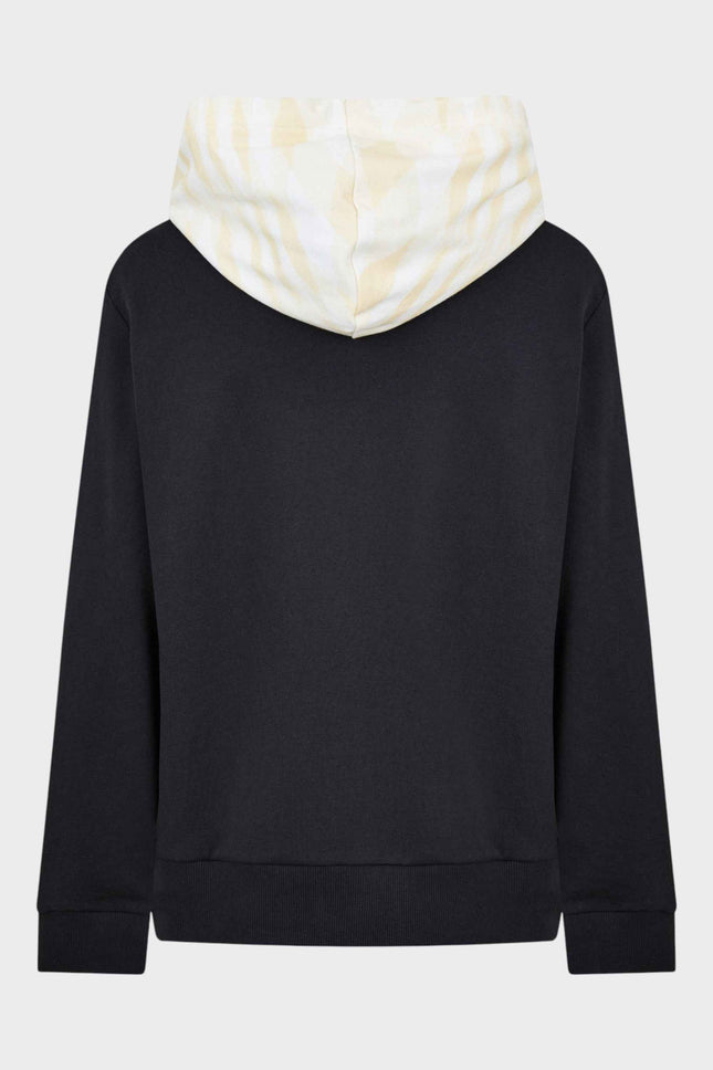 Missoni Hooded Zip Sweatshirt Black White