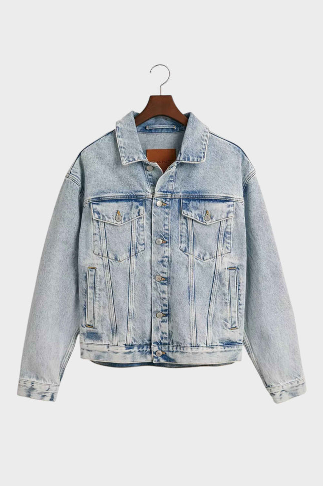 Gant Denim Trucker Jacket Light Blue