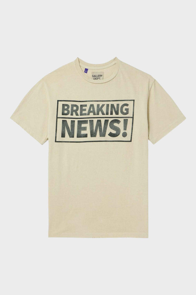 Gallery Dept. Breaking News T Shirt Beige