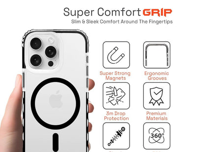 iPhone 15 Pro Ox Grip Case Bear Black