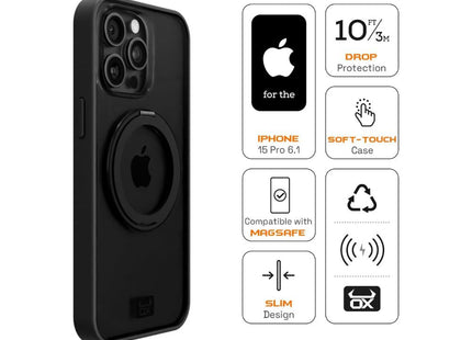 iPhone 15 Pro Ox Ring Case Bear Black