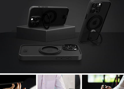iPhone 15 Pro Ox Ring Case Bear Black