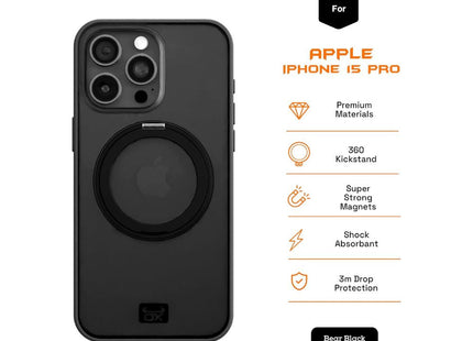 iPhone 15 Pro Ox Ring Case Bear Black