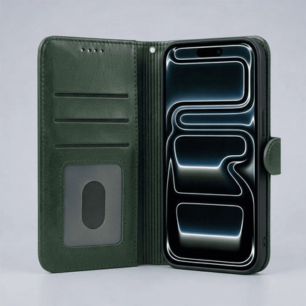 iPhone 18/17 Series Book Flip Case Leather Wallet
