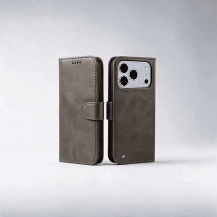 iPhone 18/17 Series Book Flip Case Leather Wallet