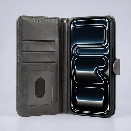 iPhone 18/17 Series Book Flip Case Leather Wallet
