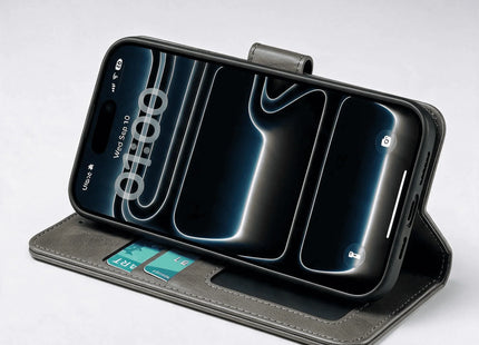 iPhone 18/17 Series Book Flip Case Leather Wallet