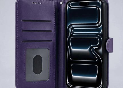iPhone 18/17 Series Book Flip Case Leather Wallet