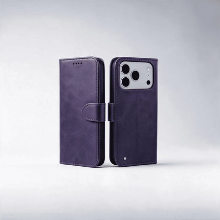 iPhone 18/17 Series Book Flip Case Leather Wallet