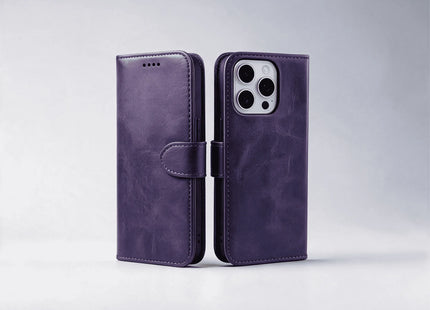 iPhone 16 Series Book Flip Case Leather Wallet