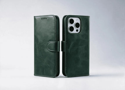 iPhone 16 Series Book Flip Case Leather Wallet