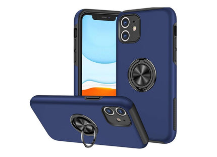 iPhone 11 Ring Holder Case Blue Kickstand
