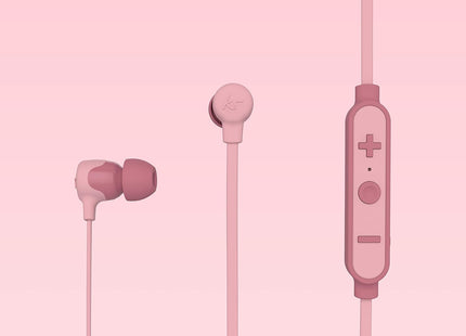 Kitsound Funk 15 In-Ear Wireless Headphones With Mic Pink