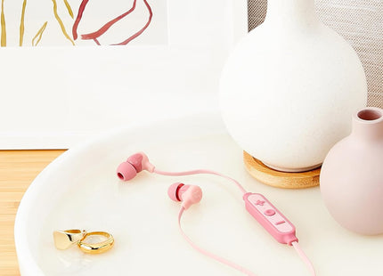 Kitsound Funk 15 In-Ear Wireless Headphones With Mic Pink