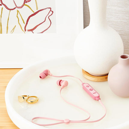 Kitsound Funk 15 In-Ear Wireless Headphones With Mic Pink