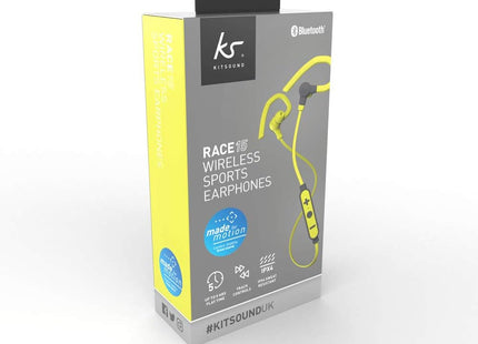 Kitsound Race 15 In-Ear Wireless Earphones Neckband Green