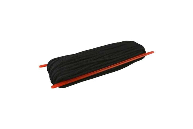 Kombat UK 3mm x 15m black paracord on spool