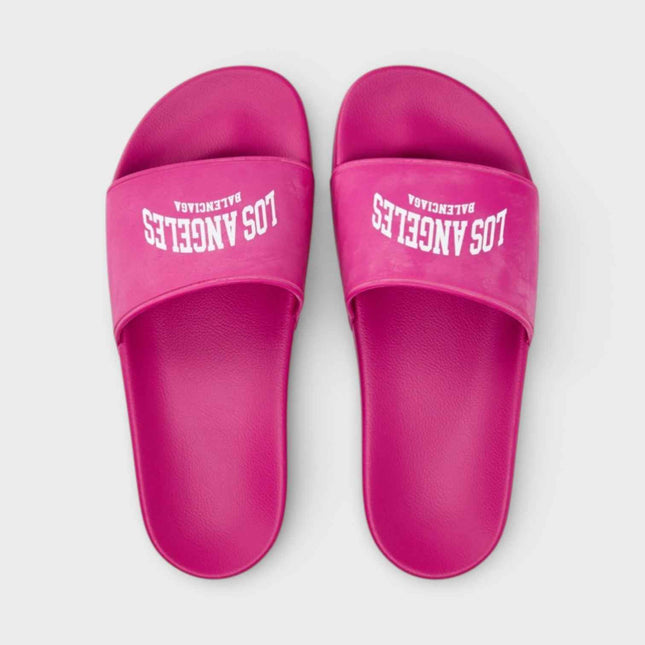 Pool Slides Cities Los Angeles Pink White