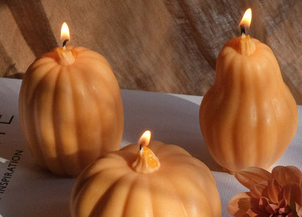 Large Pumpkin Shaped Candles