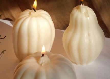 Large Pumpkin Shaped Candles