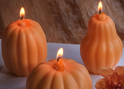 Large Pumpkin Shaped Candles