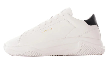UK 5 Lavair Linear 2.0 White Black Chunky Leather Women Trainers – EU 38