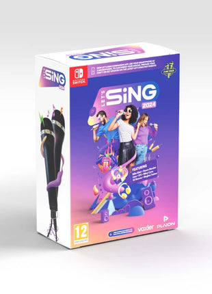 Let's Sing 2024 + 2 Mics Bundle Nintendo Switch