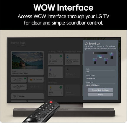 LG USC9S SOUNDBAR HOME CINEMA 3.1.3 WIRELESS SUBWOOFER 4K DOLBY ATMOS RRP £999