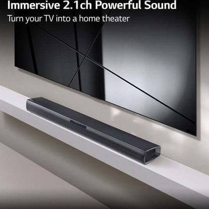 LG SQC1 SOUNDBAR 2.1 160W BLUETOOTH COMPACT WIRELESS SUBWOOFER OPTICAL RRP £179