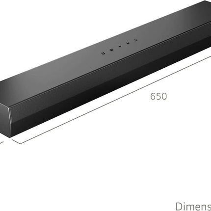 LG US20A SOUNDBAR 2.0 WIRELESS BLUETOOTH 5.3 COMPACT 50W HDMI USB PORT BLACK