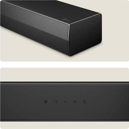 LG US20A SOUNDBAR 2.0 WIRELESS BLUETOOTH 5.3 COMPACT 50W HDMI USB PORT BLACK
