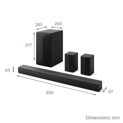 LG US60TR SOUNDBAR 5.1 440W WIRELESS SUBWOOFER BLUETOOTH HDMI USB AI SOUND PRO