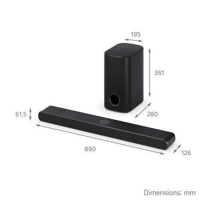 LG US77TY SOUNDBAR HOME CINEMA 3.1.3 WIRELESS SUBWOOFER 4K 400W DOLBY ATMOS HDMI