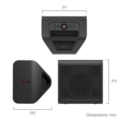 LG XBOOM STAGE 301 PORTABLE BLUETOOTH SPEAKER LED PARTY LIGHTS 120W 2.1 BLACK