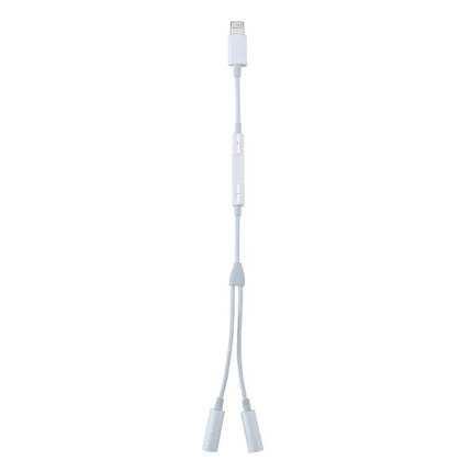 Lightning to Dual 3.5mm AUX Adaptor