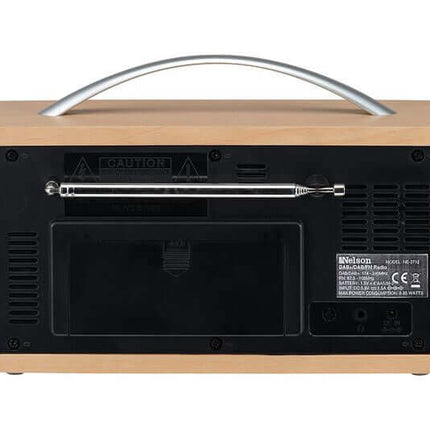 LOGIK L45DABW23 PORTABLE DAB+ FM RADIO MAINS OR BATTERY WHITE & BROWN 2.4" TFT