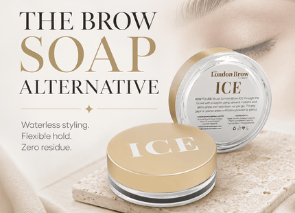 London Brow ICE – Waterless Brow Styling Wax for Fluffy, Laminated & Defined Brows