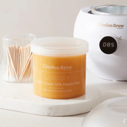 Luxury Silk Metallic Gold Warm Wax – 450g Professional Pot for Sensitive Skin