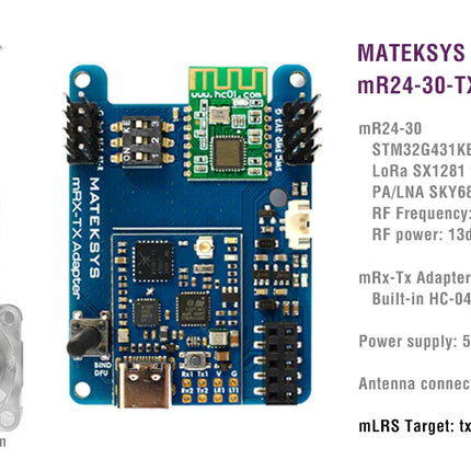 Matek mLRS 2.4GHz TX Module Kit mR24-30-TX