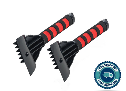 RevHeads Ice Scrapers for Cars and Pick Up Trucks Scrape With Ease - 2 Pack