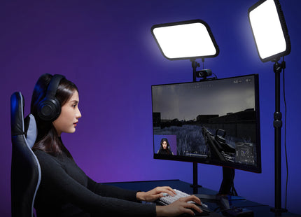 ES45 Slim Bi-Colour LED Light Panel for E-Sports and Live Streaming