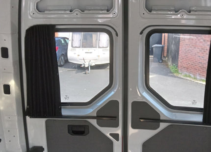 For MAN TGE / New Crafter Premium 1 x Barndoor Window Curtains Campervan Conversion Blackout Van-X