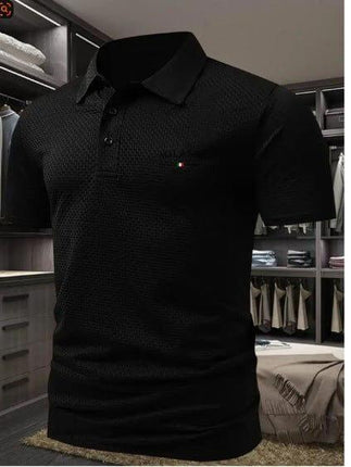 Men's Short Sleeve Polo Shirt with Printed Design, Loose Fit in Various Colors and Sizes S-6XL