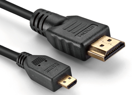 AV:Link 4K UHD HDMI to Micro HDMI Cable Gold Plated 1.5 Metre