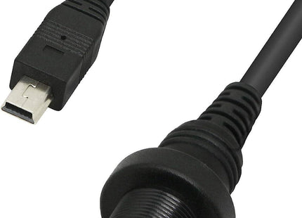 Mini Cable USB Male to Female Panel Mount 30cm Waterproof Dashboard